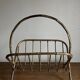 Porte revues 1960 en fer battu doré faux bambou travail italien