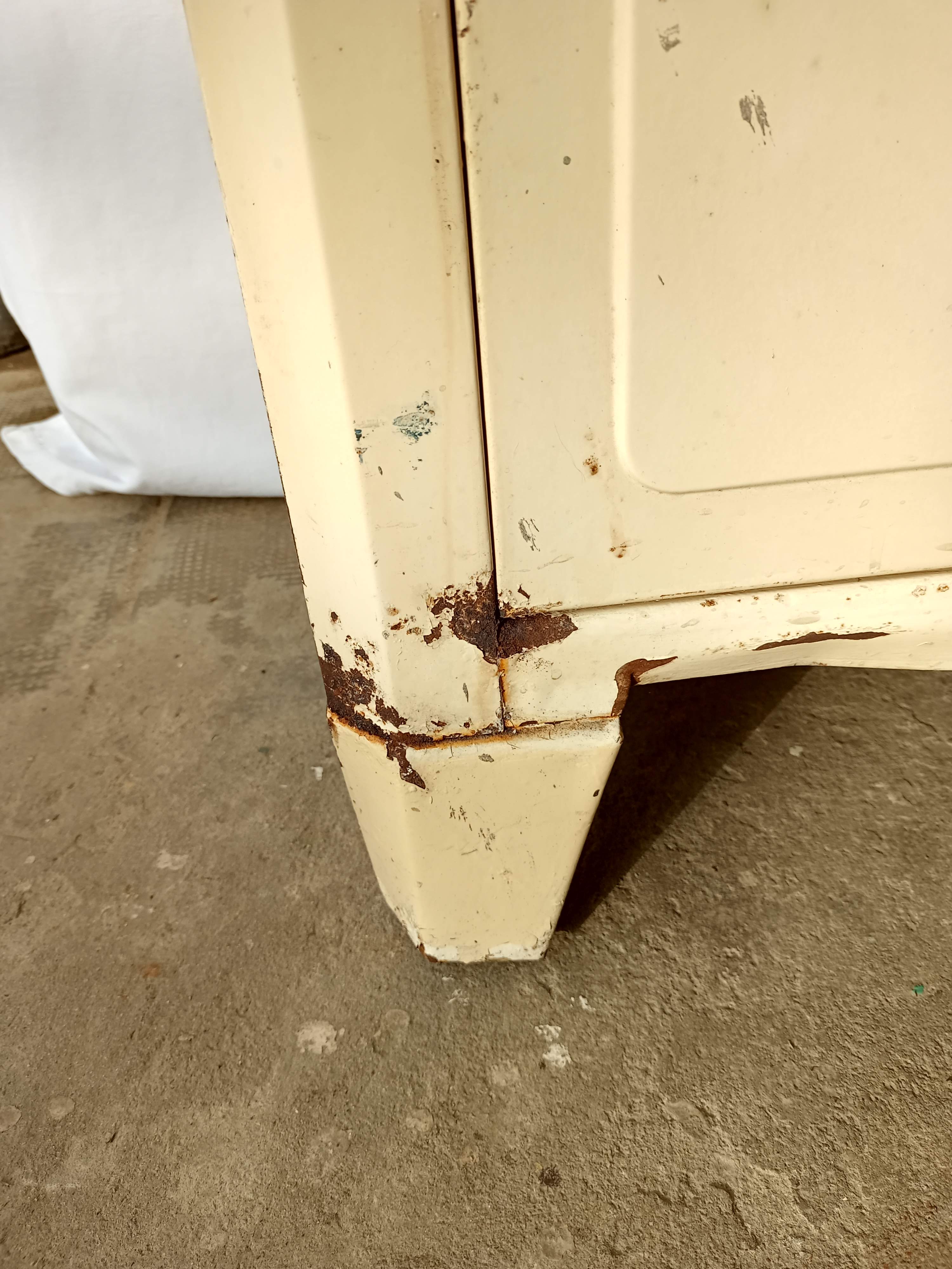 Two-door metal cabinet art deco