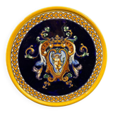 Gien earthenware trivet with Italian Renaissance decor