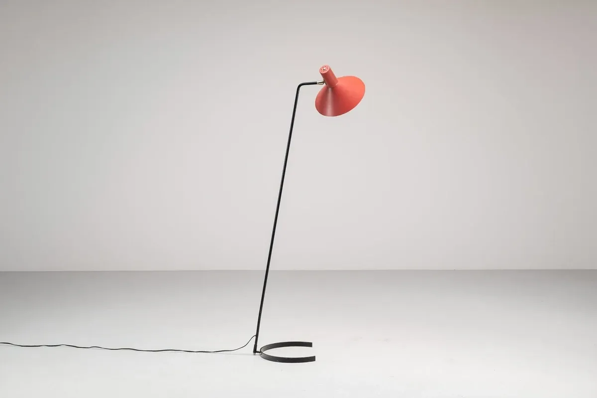 J.J.M. Hoogervorst model 8025 floor lamp Anvia Netherlands 1957