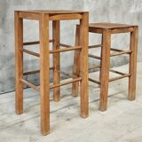 Luterma set of vintage stools, side tables and plant tables