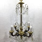 Lustre 4 lumières en bronze Napoléon III