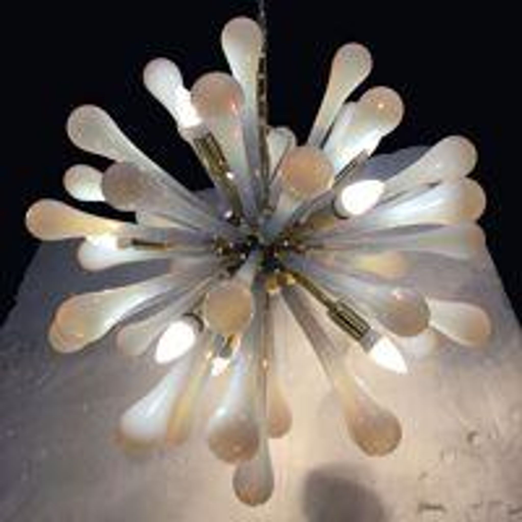 Lustre Drops en verre de Murano