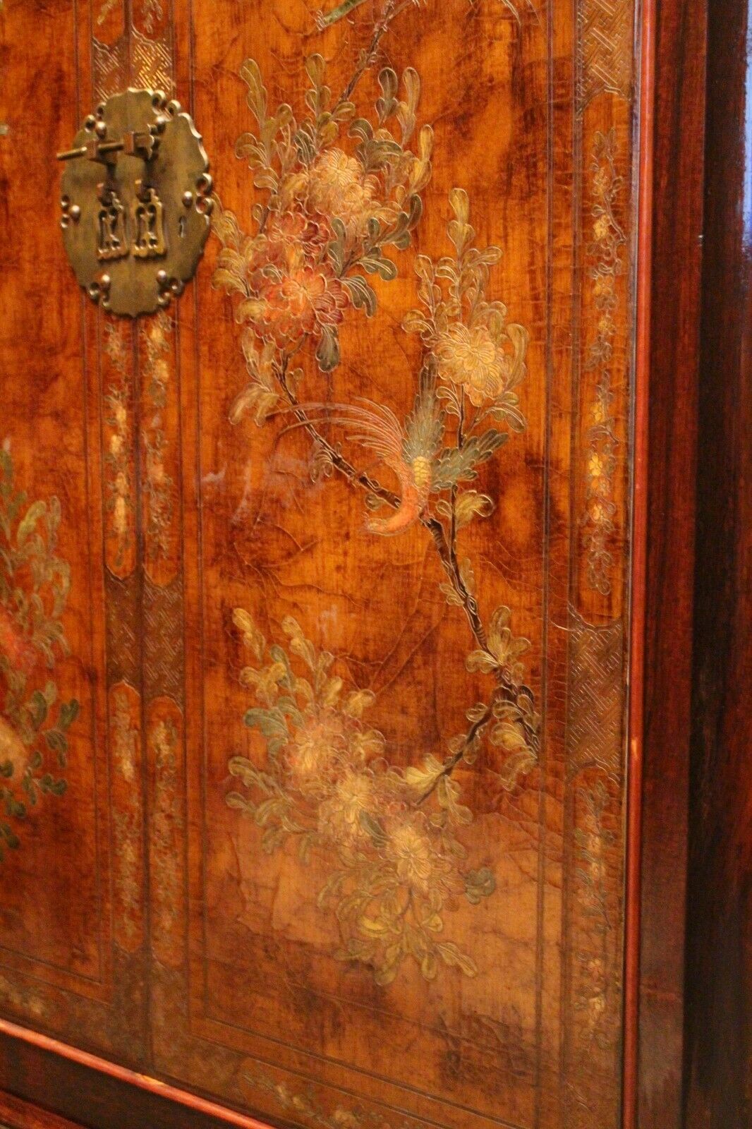 Cabinet in trompe l'oeil furniture bar decorated Far East China