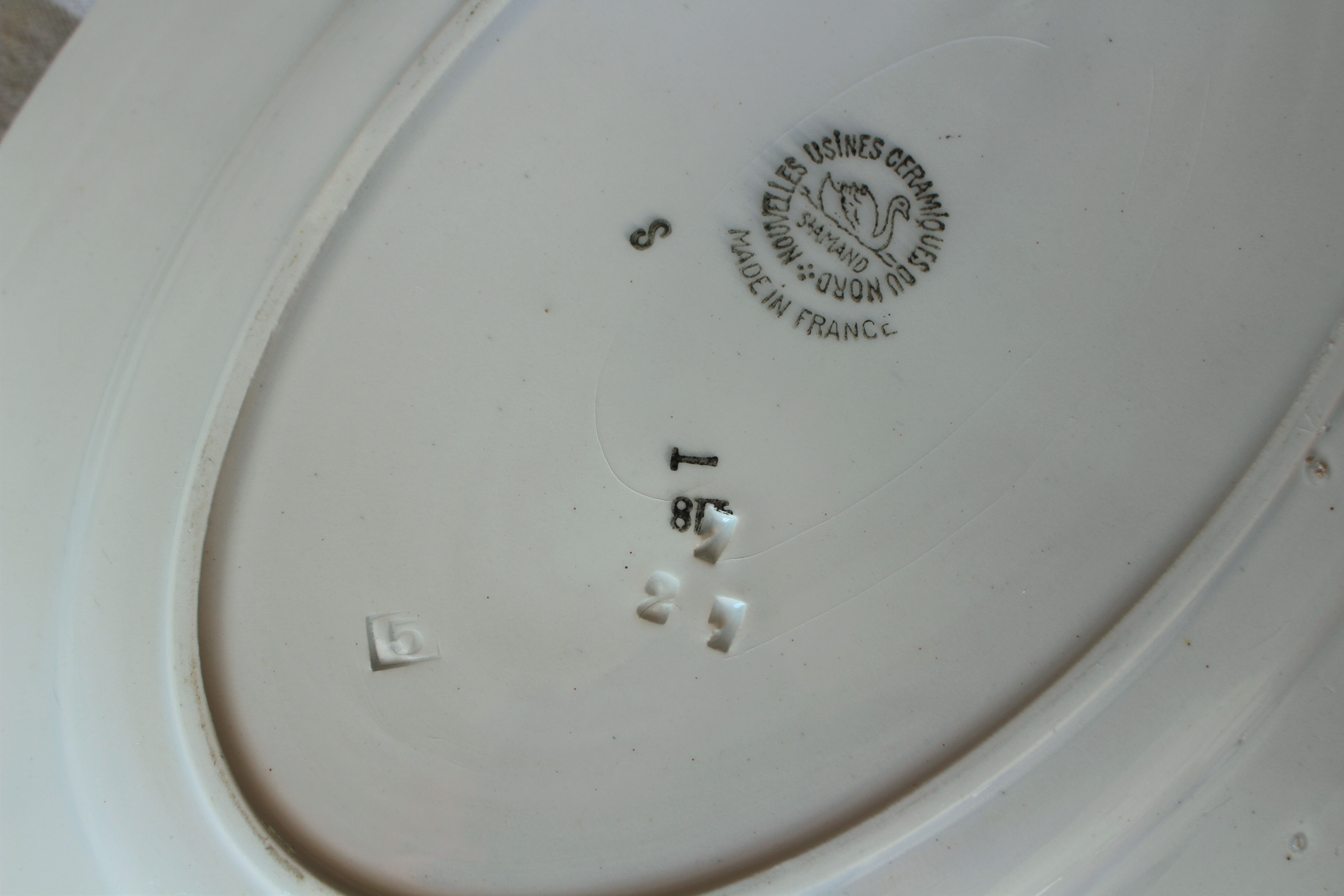 Plat oval Terre de Fer, Saint Amand