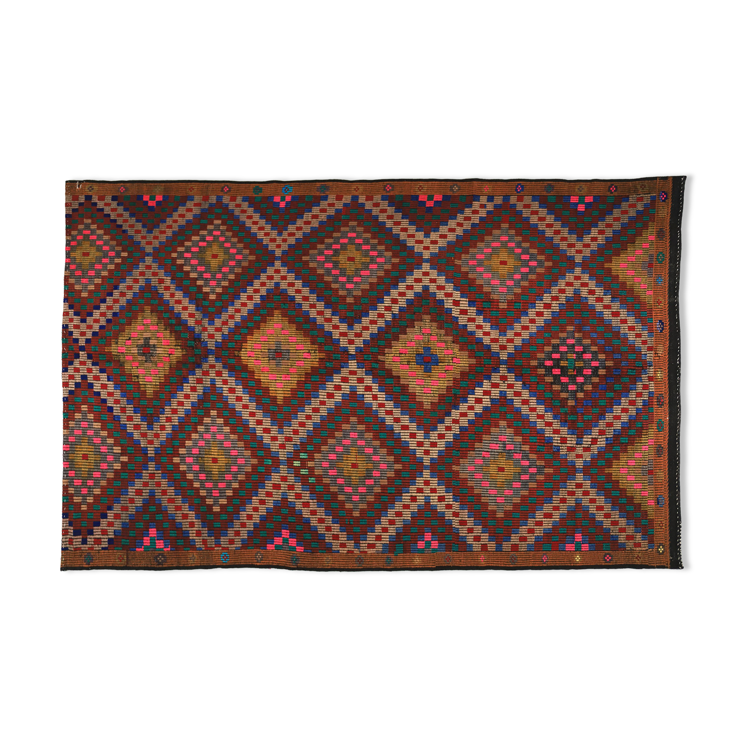 Tapis kilim artisanal anatolien 284 cm x 177 cm