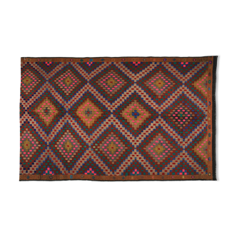 Anatolian handmade kilim rug 284 cm x 177 cm