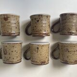 Set of 6 cups in pyrity