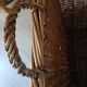 Wicker/rattan storage basket