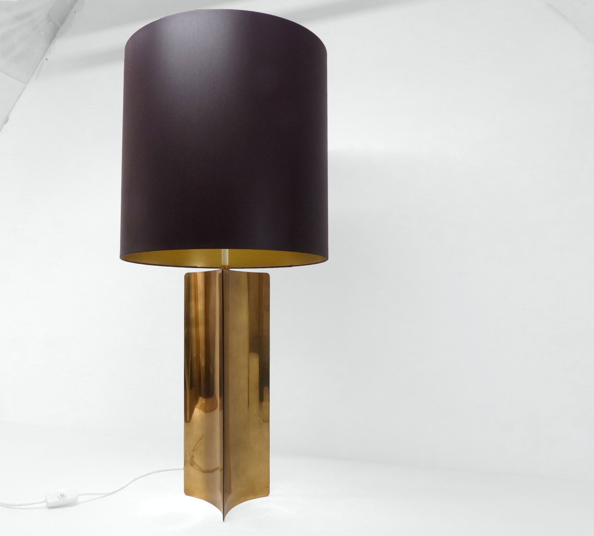 Cosack space age lamp in folded brass
