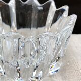 Small tulip pocket or signed crystal baguier, Scandinavian design by Jan Johanson Orrefors