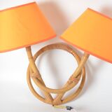 Applique en rotin double