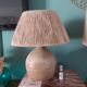 Lampe en grès vintage signée