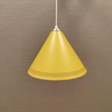 Original Danish corn yellow Lyfa cone pendant from 1972