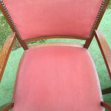 Paire de fauteuils de bridge vintage à accoudoirs vintage
