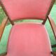 Pair of vintage bridge armchairs with vintage armrests