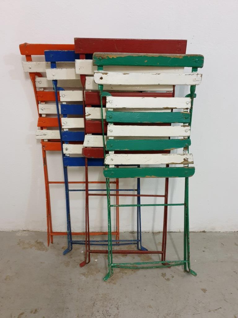 Bistro folding chairs garden