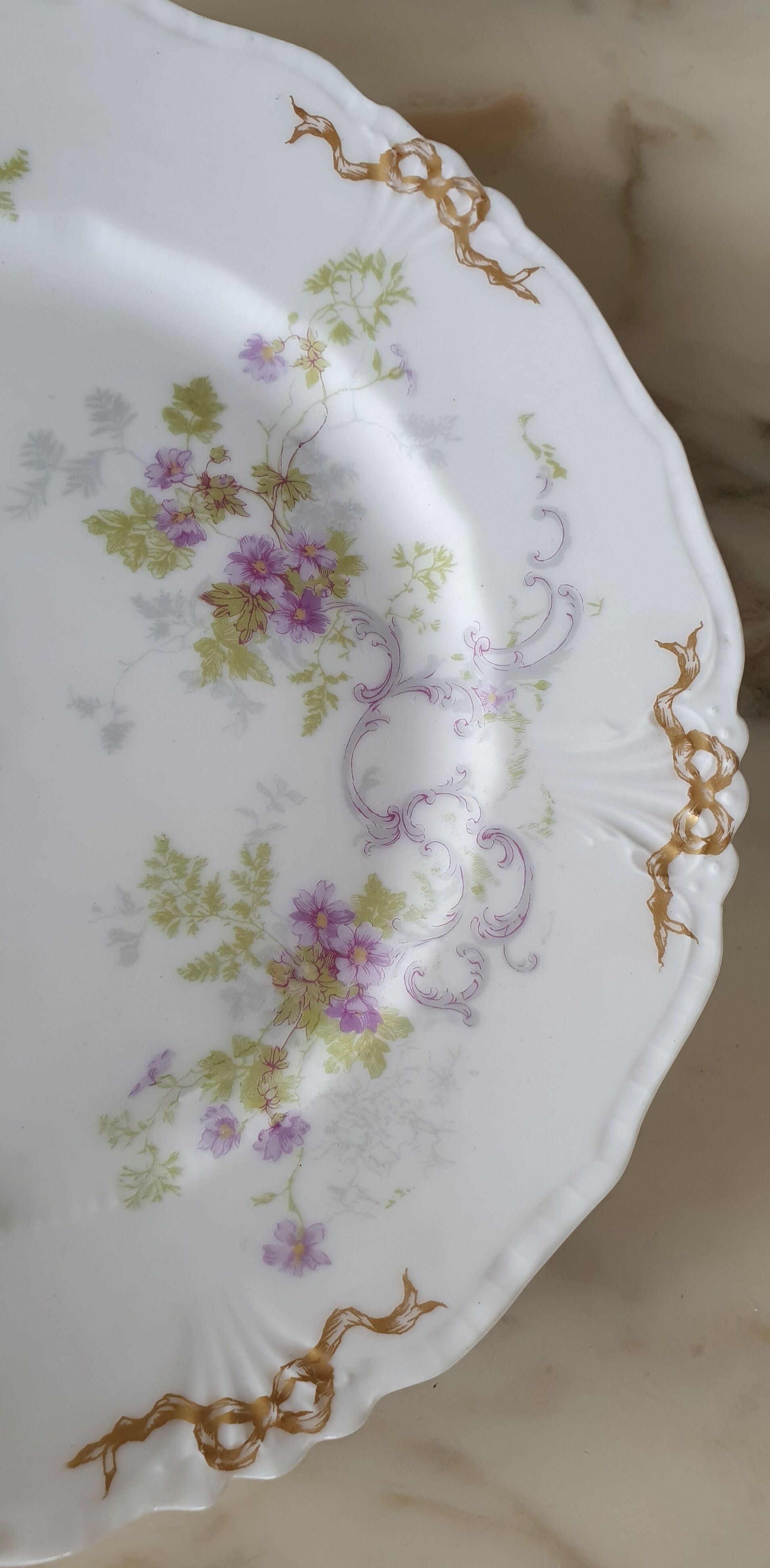 Porcelain dessert plates