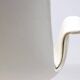 Neuf chaises à dossier haut en cuir blanc sur roulettes par Fabricius & Kastholm.