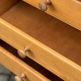 Vintage Pinewood Desk and Chair