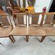 Set de 4 chaises scandinave en noyer, Suède, 1960