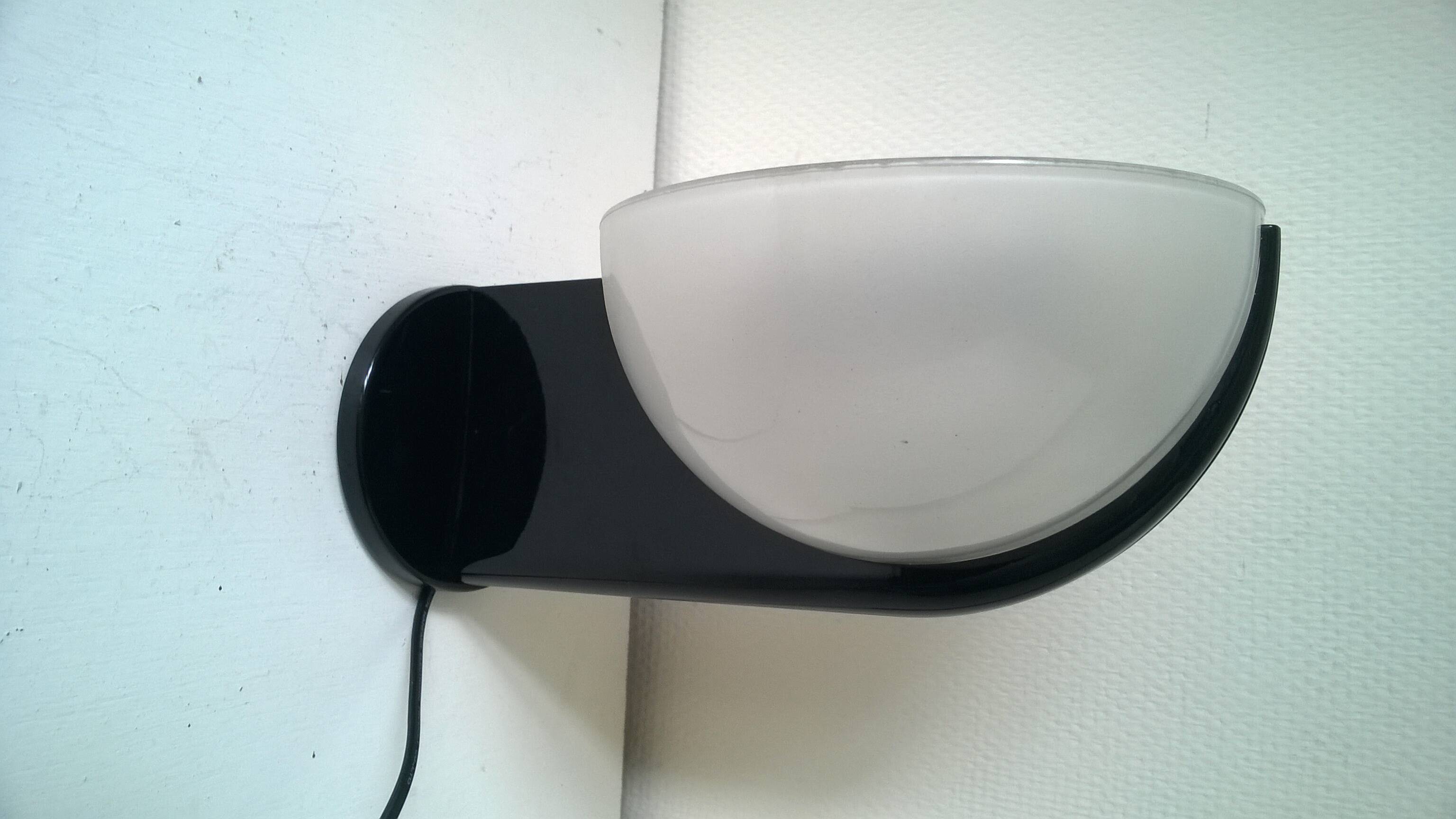 Wall light ev frosted glass and metal LUCI - Italy in the style of Elio Martinelli