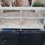 Old two-compartment breeding birdcage