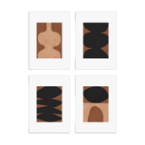 4 geometric art prints. A3 format (29.7x42cm)