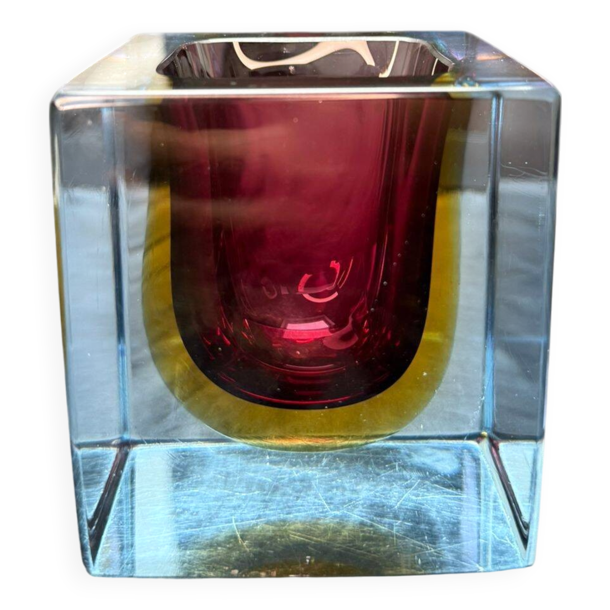 Objet en verre de Murano décoratif par Flavio Poli pour Seguso