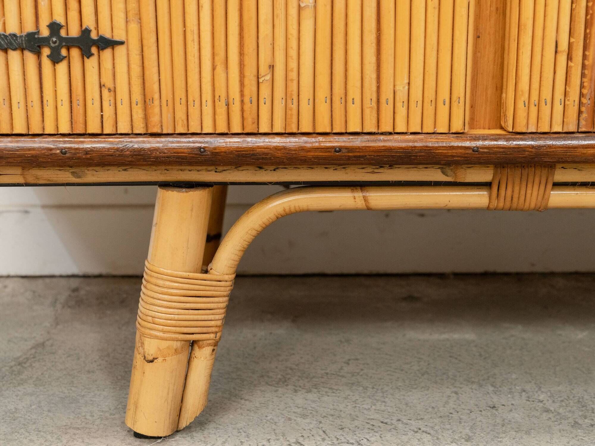 Audoux Minet rattan enfilade