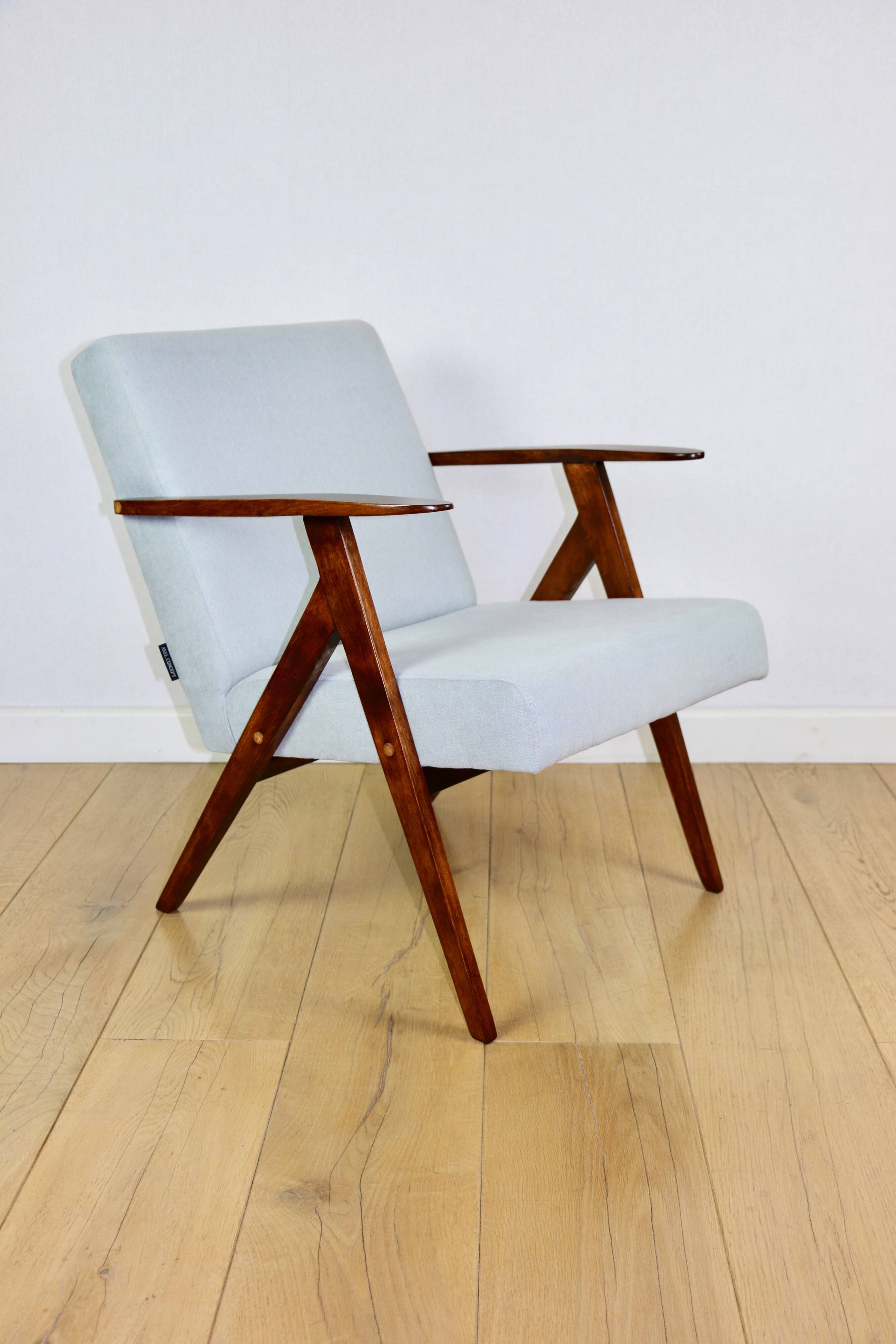 Vintage armchair like VAR blue turquoise - 2 pieces available