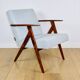 Vintage armchair like VAR blue turquoise - 2 pieces available