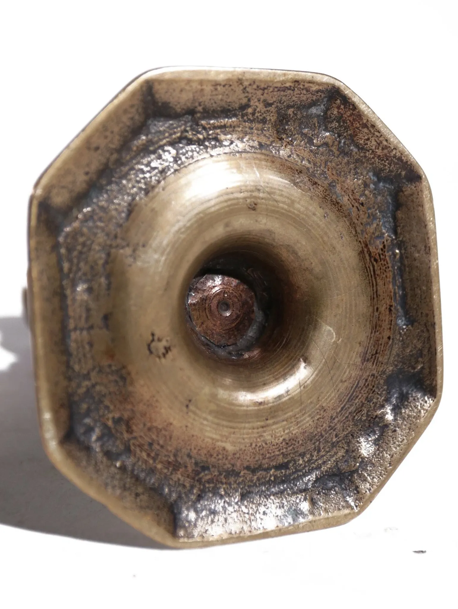 Early 18th-century French bronze candlestick