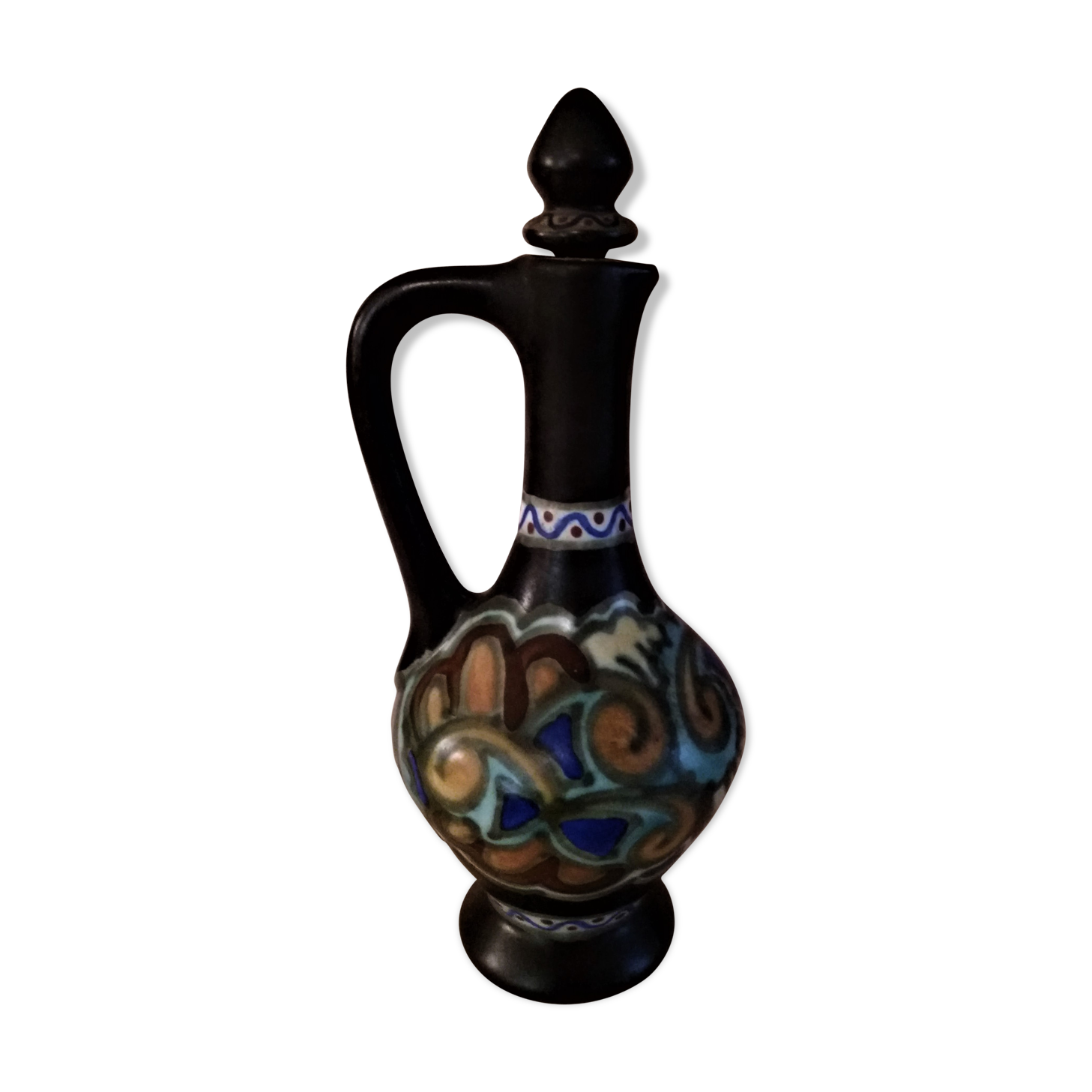 Ceramic carafe Gouda Bergen Holland art deco