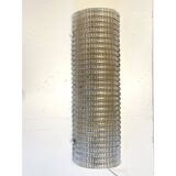 Set of Two Contemporary Smoked Diamanted Rectangular Murano Wall Sconces