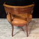 Fauteuil de bureau en noyer, époque Restauration