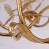 80's "Hollywood Regency" wheat sheaf chandelier