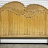 Rattan braiding headboard