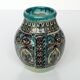 Polychrome ceramic vase in flowing enamel from Nabeul with mihrab decoration.