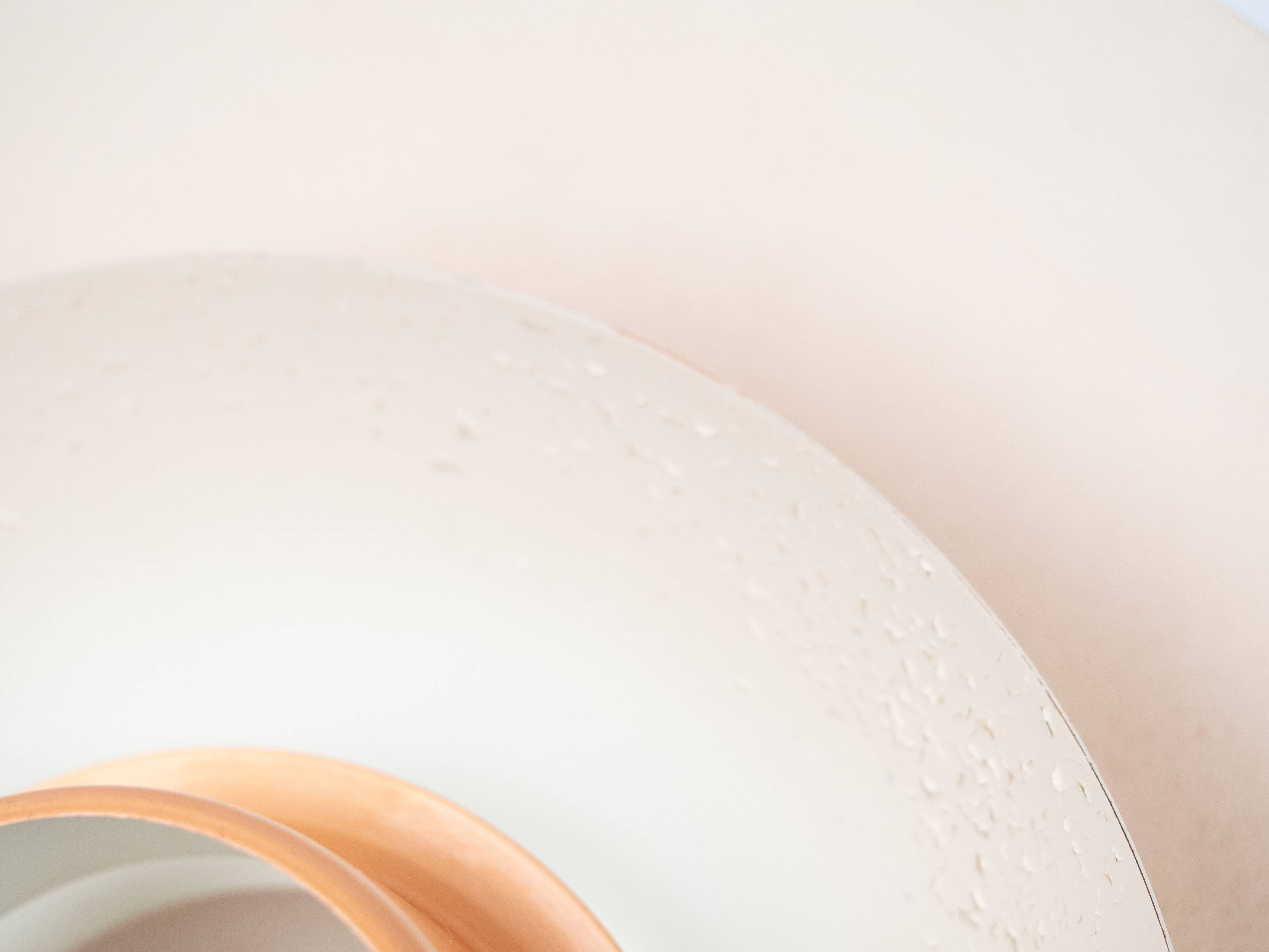 Lampe suspendue en cuivre vintage danoise par Form light, années 1980.