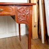 Art Nouveau / Jugendstil Desk, Carved Mahogany, Germany, Circa 1910