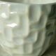 Cache pot en faience effet nacre vintage