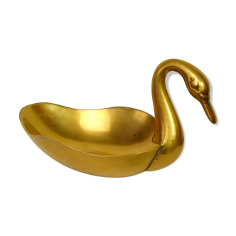 Brass swan catchall