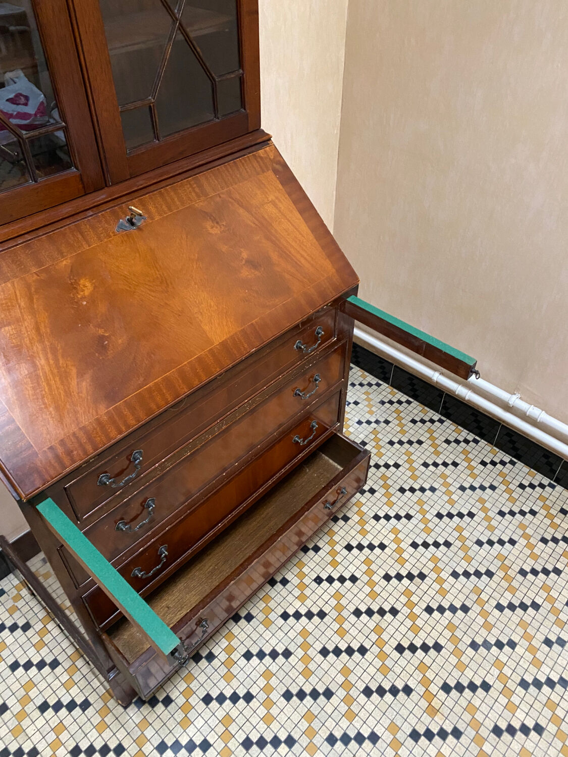 English solid wood scriban