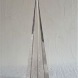 Glass paper press signed Archimède Séguso. Obelisk.