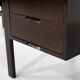 Canaan desk in wood and leather by Marcel Breuer for Gavina, Italy 1950s.