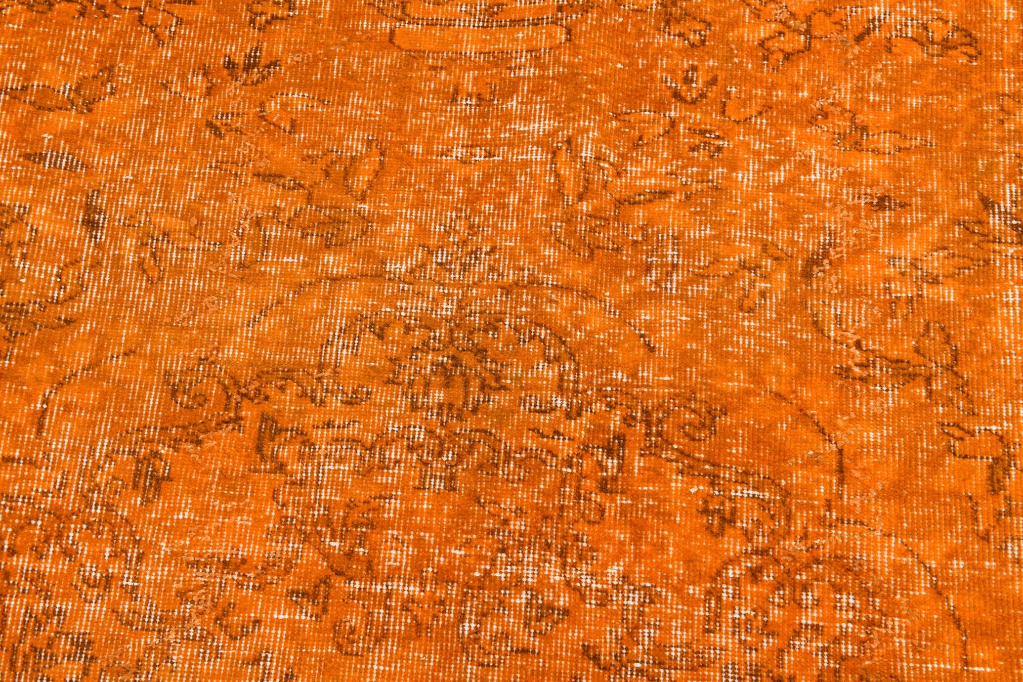 6x9 Pumpink orange vintage rug 181x287Cm SK 3400