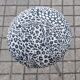 Lot de 2 tabourets champignon vintage DESIGN en métal chromé et assise velours Léopard