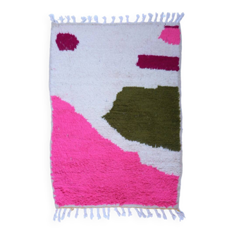 Tapis beni ouarin fait main traditionnelle taille 150 x 250 cm