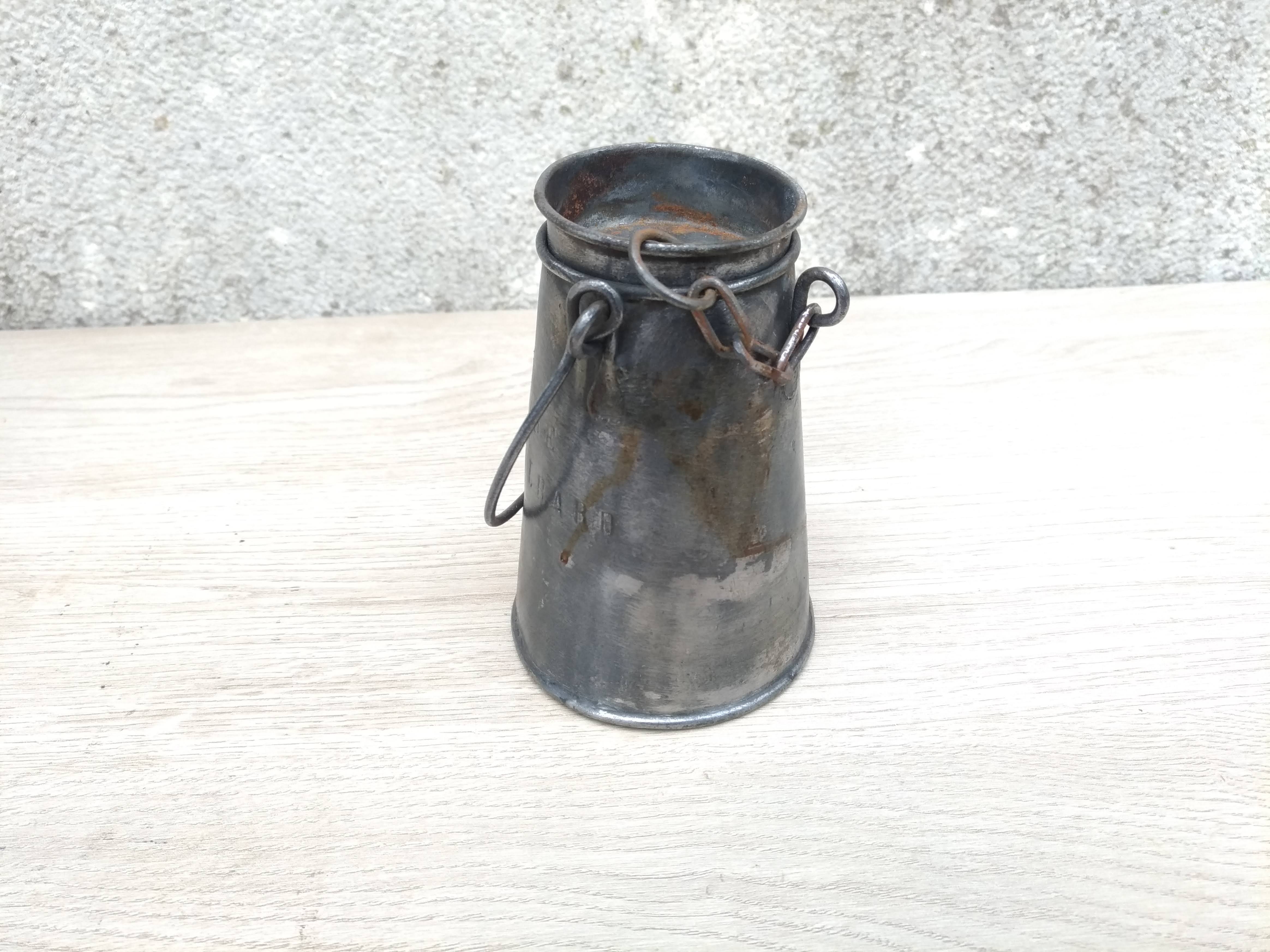 Tin milk jug